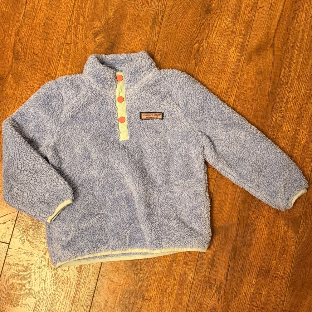 Vineyard Vines Light Blue Sherpa Pullover
